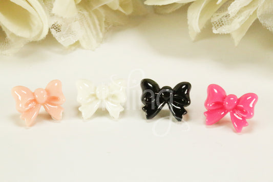 3D RIBBON BOW 22mm FLATBACK