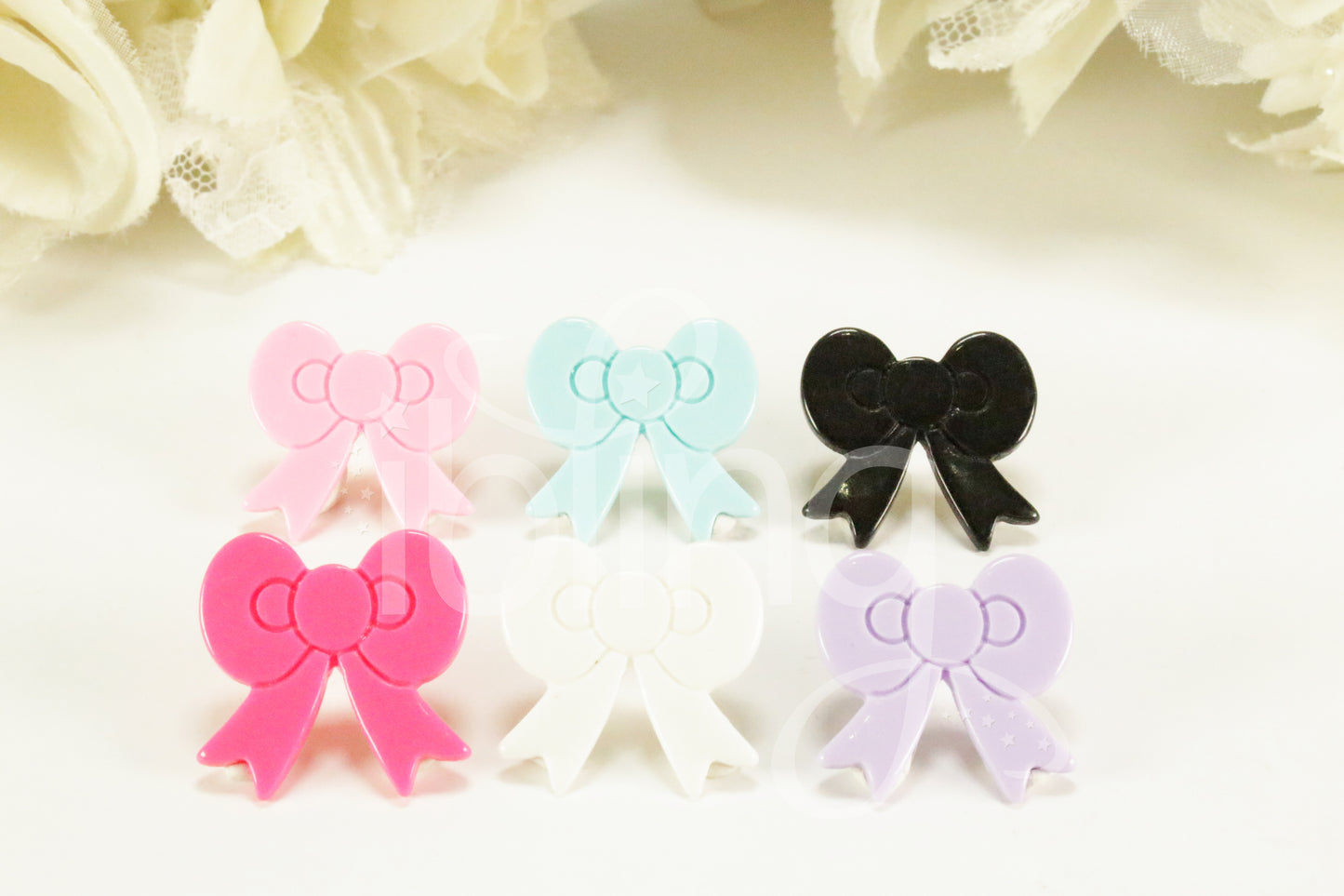 RIBBON BOW 22mm Flatback