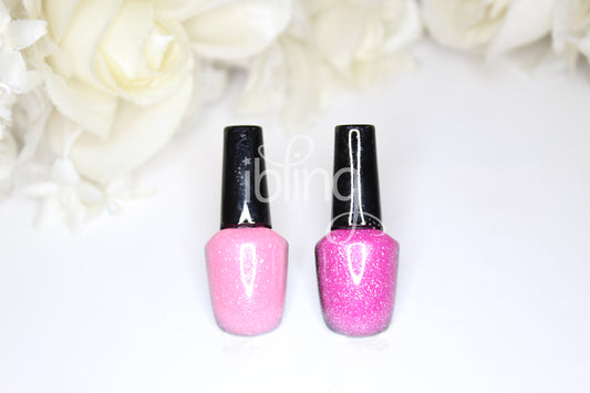 Glitter NAIL POLISH 43mm Flatback