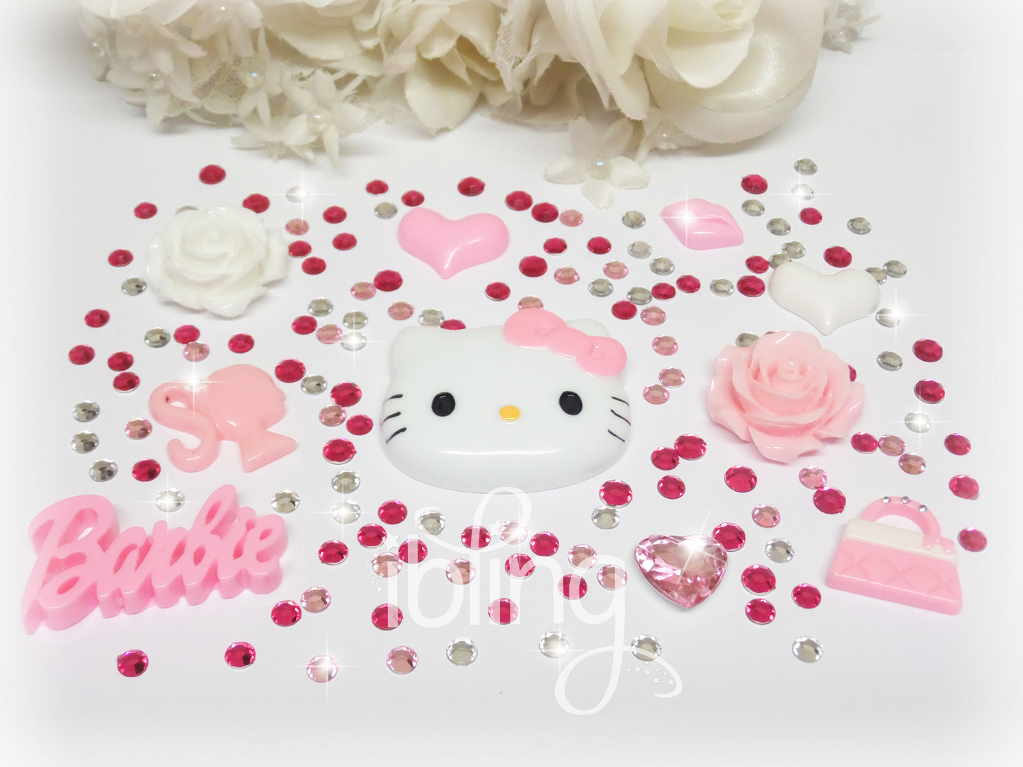 Hello Kitty Cabochon DIY Set Flatback