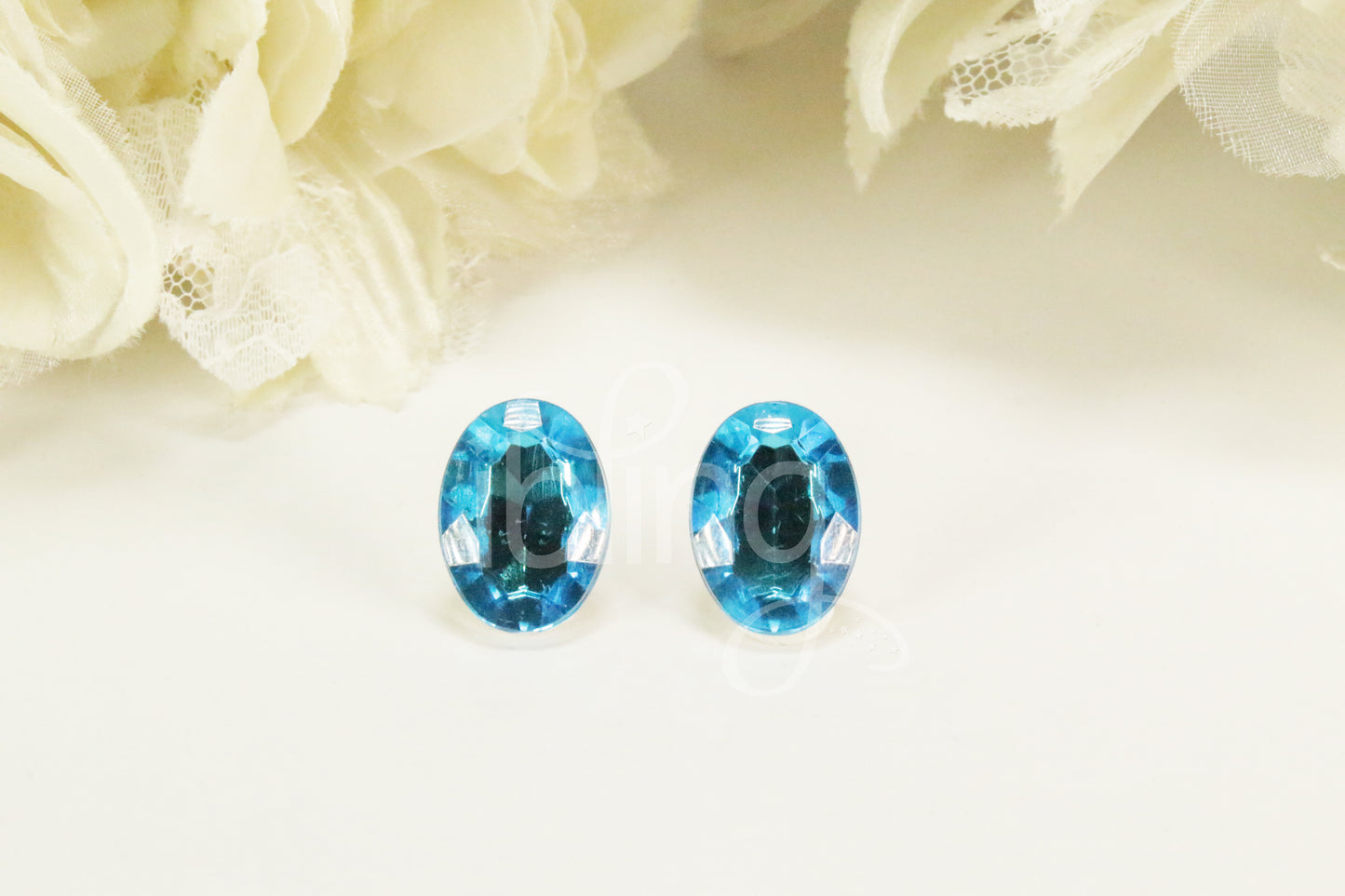 3D Crystal Gem OVAL Diamante 18mm