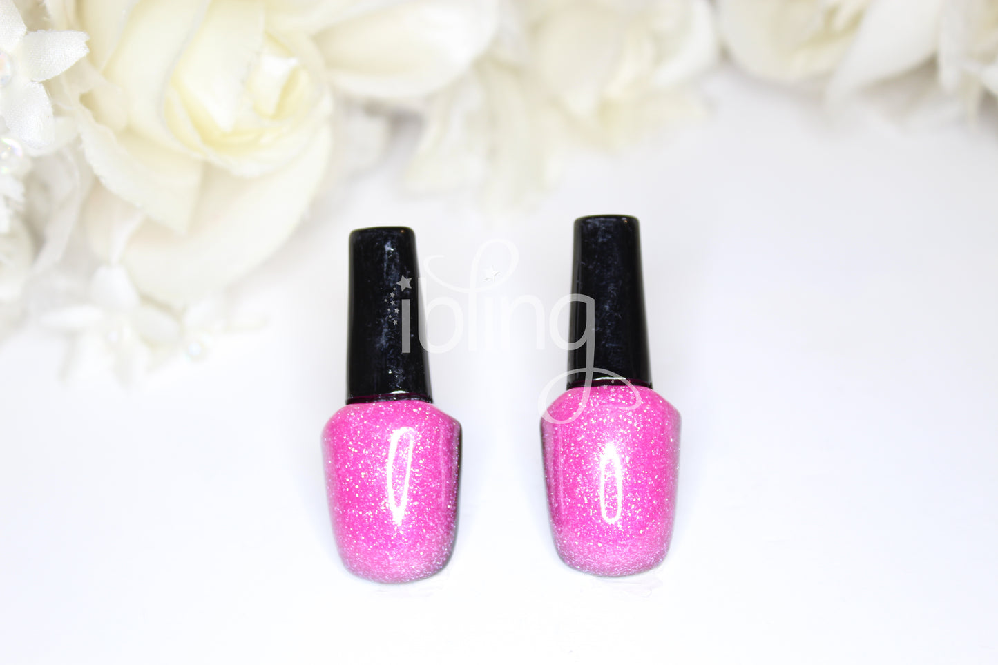 Glitter NAIL POLISH 43mm Flatback