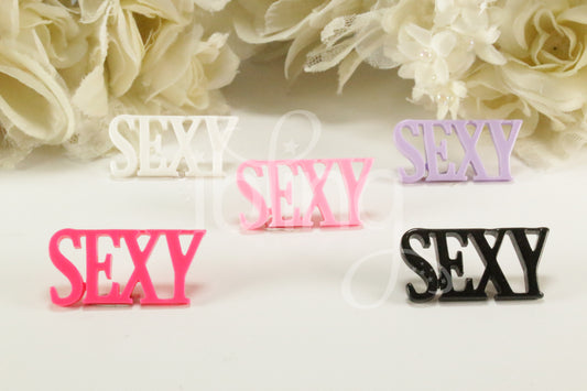 SEXY Word 39mm FLATBACK Kawaii Resin CABOCHON Decoden