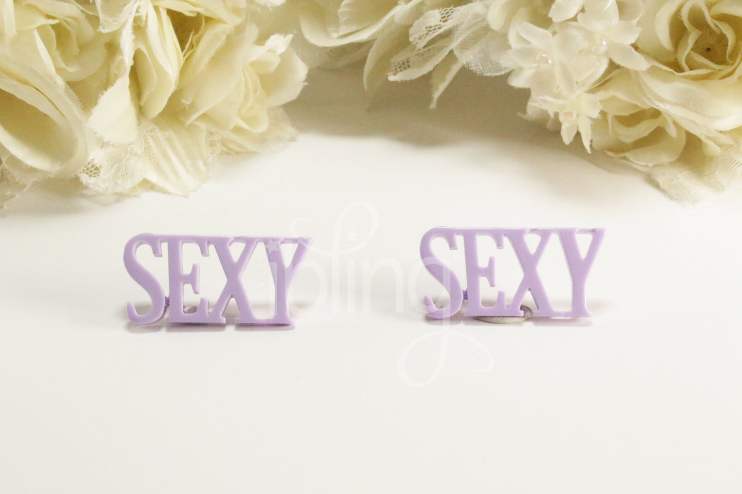 SEXY Word 39mm FLATBACK Kawaii Resin CABOCHON Decoden