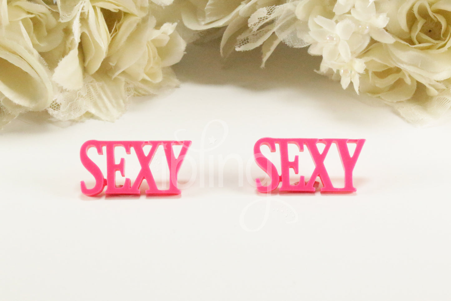 SEXY Word 39mm FLATBACK Kawaii Resin CABOCHON Decoden