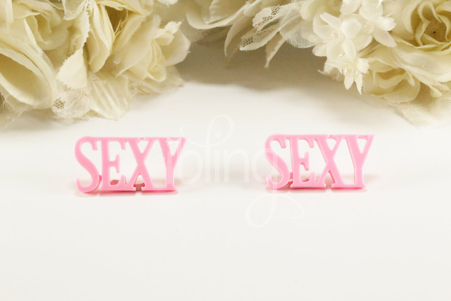 SEXY Word 39mm FLATBACK Kawaii Resin CABOCHON Decoden