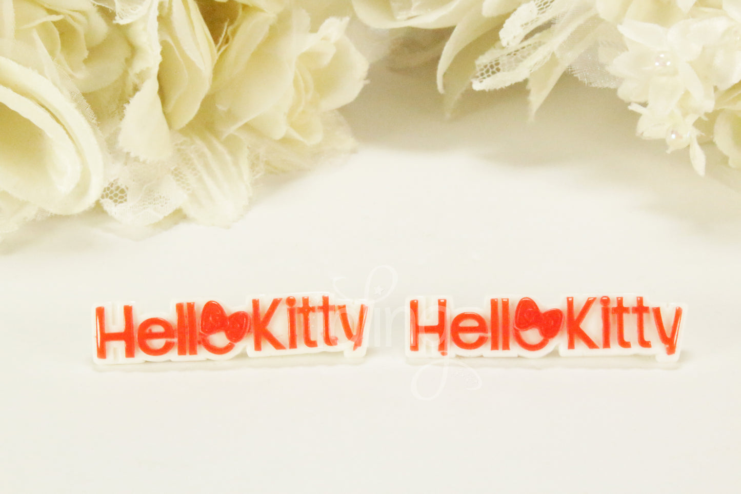 Hello Kitty Kawaii CAT Word 48mm Flatback