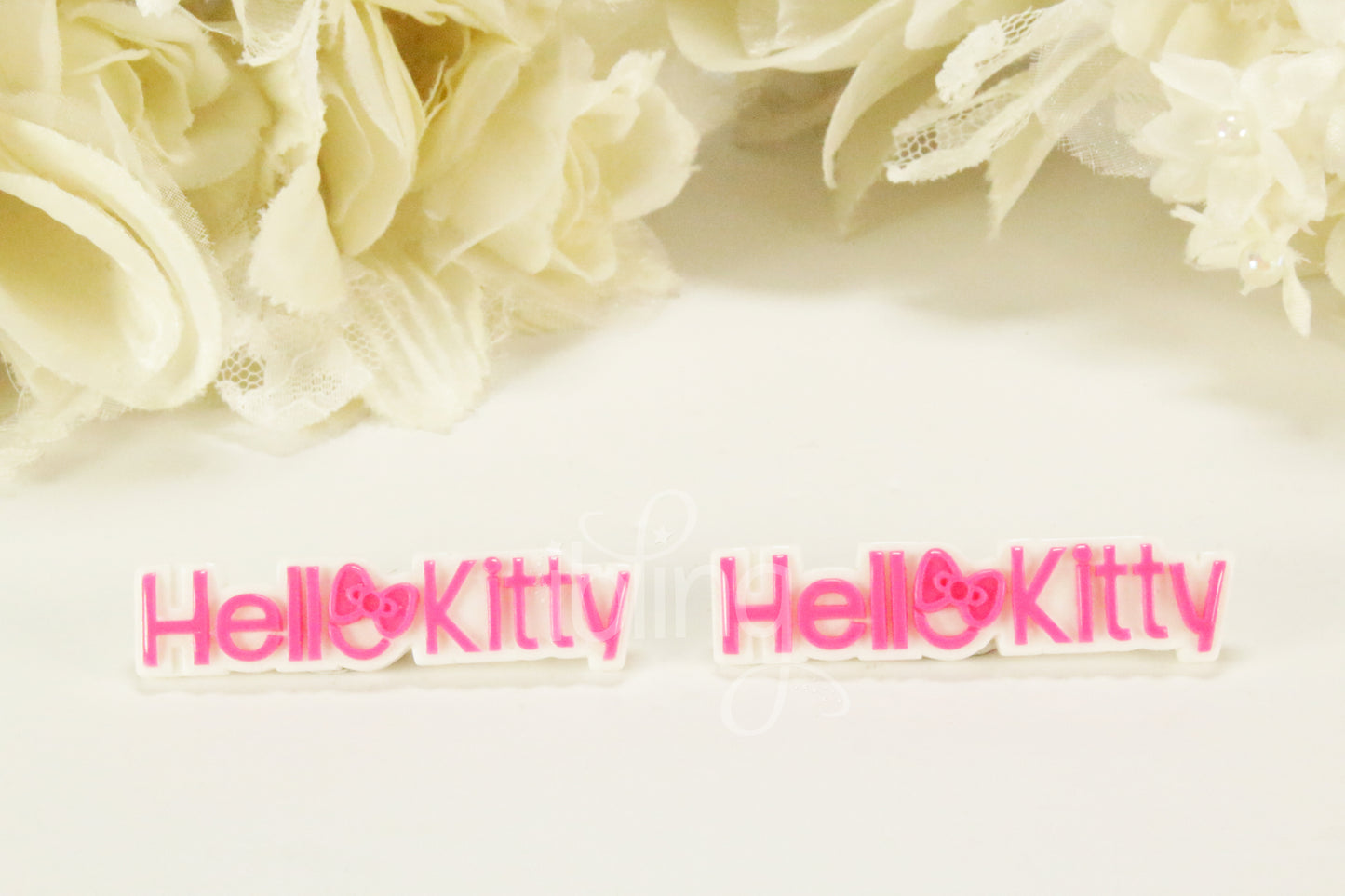 Hello Kitty Kawaii CAT Word 48mm Flatback