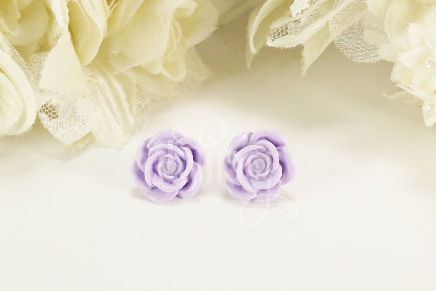 ROSE Flower 30mm FLATBACK