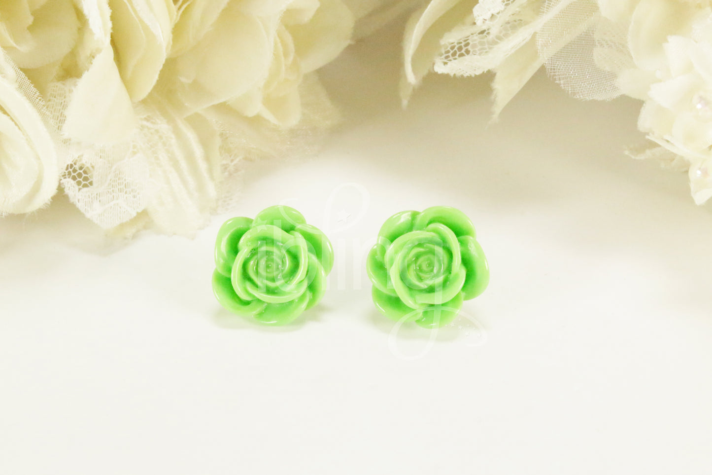 ROSE Flower 30mm FLATBACK