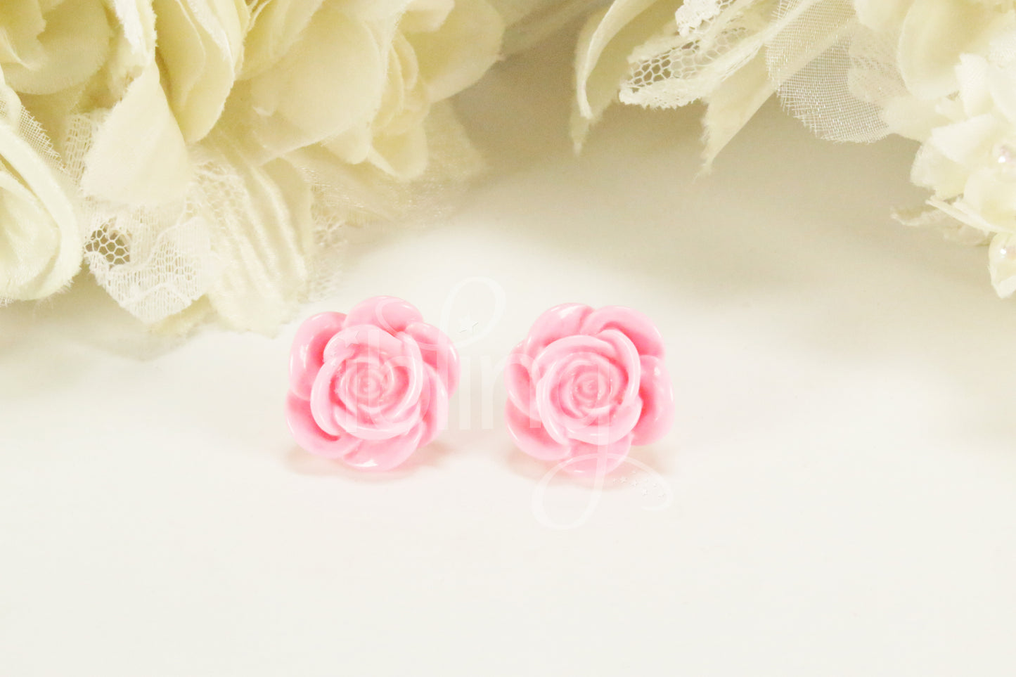 ROSE Flower 30mm FLATBACK