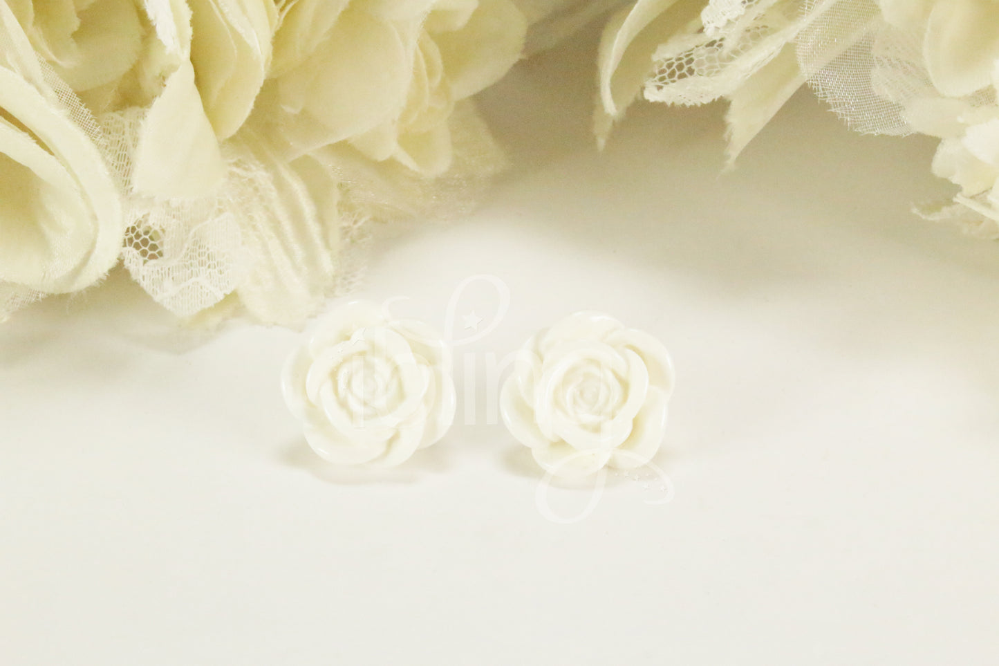 ROSE Flower 30mm FLATBACK