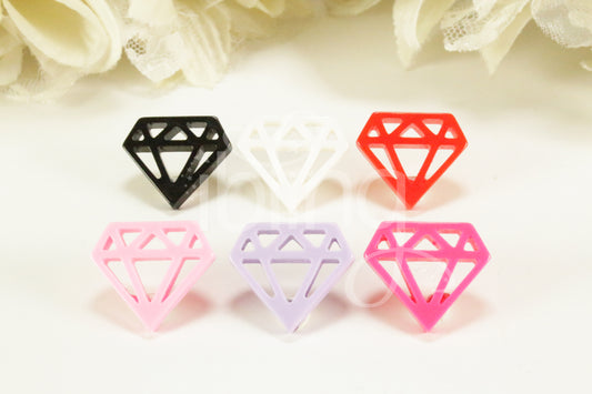 DIAMOND 24mm FLATBACK Resin