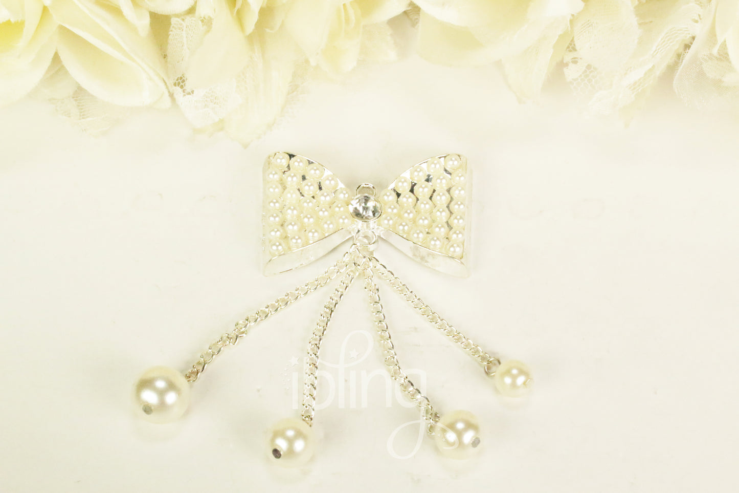 Pearl Bow 95MM Crystals Alloy DIY Cabochon Cellphone Decoration Cabochon DIY Set Flatback Kawaii Resin Decoden