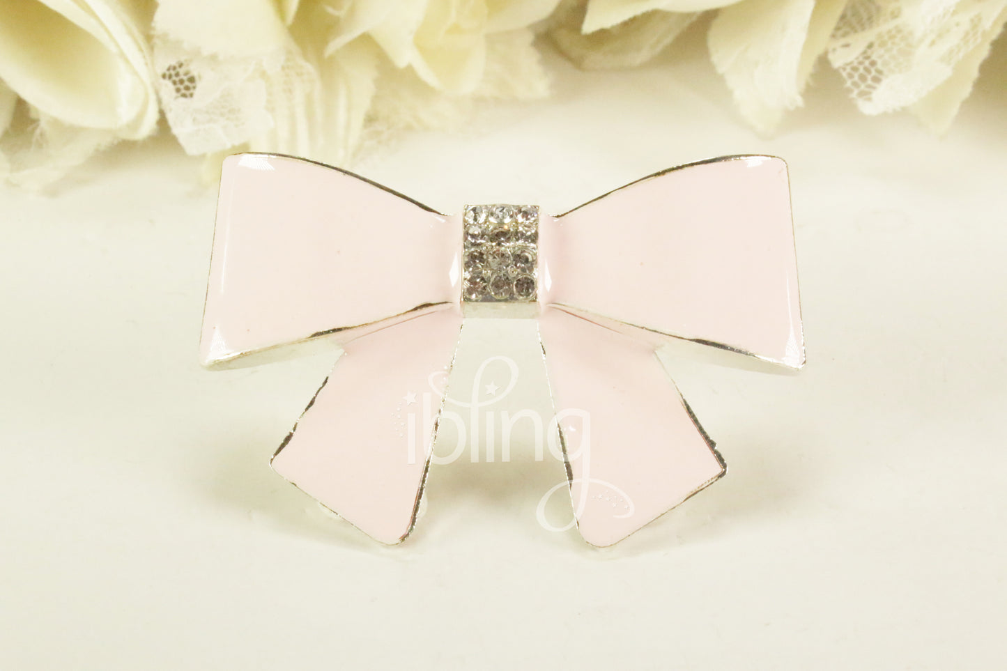 3D Alloys BOW with Crystals Silver Alloy